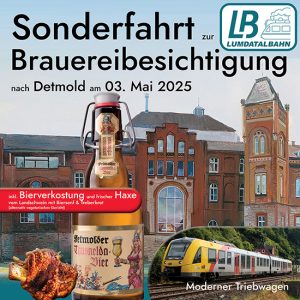 9. Bahn-Erlebnis-Tag - Brauereibesichtigung bei der Privatbrauerei Strate in Detmold